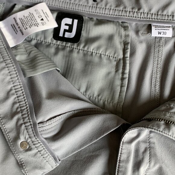 FootJoy | Men's Grey Golf Shorts Size 30 - Picture 2 of 3
